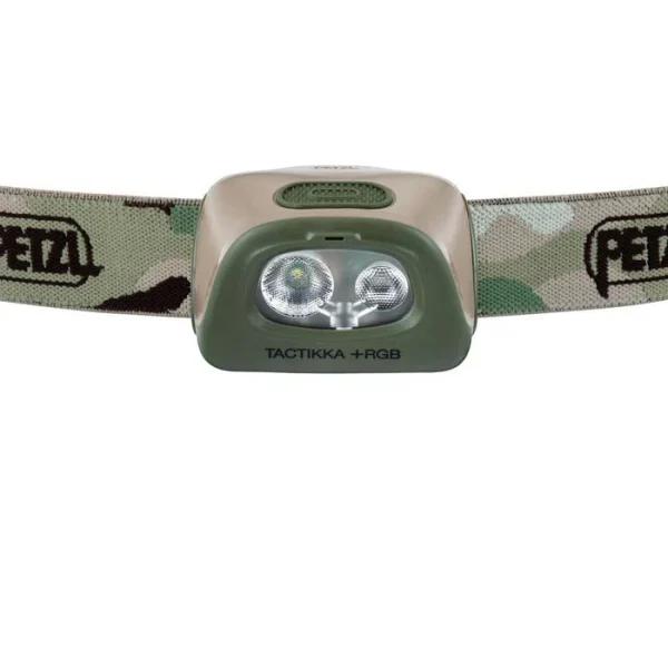 Petzl Stirnlampe Tactikka+ RGB LED, 350 Lumen, Rot-, Grün- Und Blaulicht, Camo 3