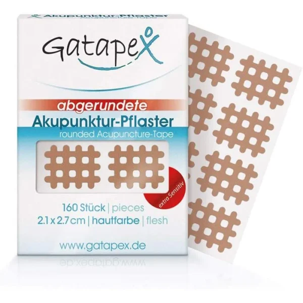 Gatapex Gittertape Akupunktur-Pflaster, Typ A, 2,7 X 2,1cm, Größe S, Extra Sensitiv, 160 Strips 1