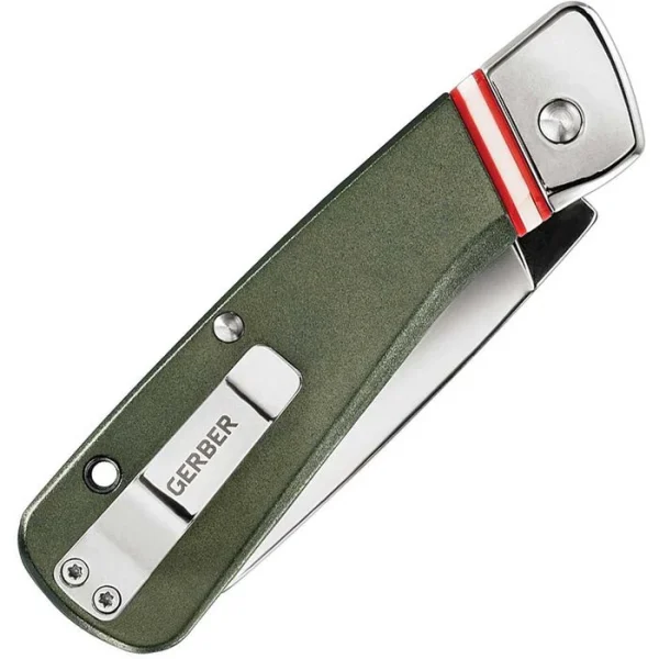 Gerber Klappmesser Straightlace 170111, Klingenlänge 7,5cm, Aluminium, Grün 3