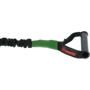 Togu Fitnessband Theragym Tube, 1,2m, Mittlerer Widerstand, Schwarz/grün, Mit Griffen 19