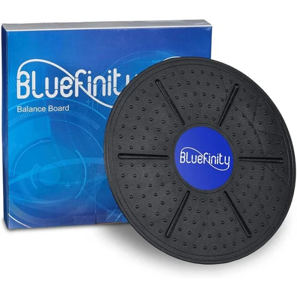 Relaxdays Balance-Board Bluefinity, Ø 36cm, Schwarz-blau 8
