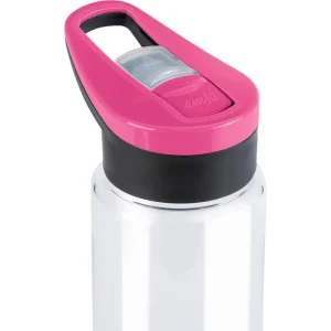 Emsa Trinkflasche Drink2Go Tritan Triangle N30310, 0,7 L, Kunststoff, Transparent / Pink 18