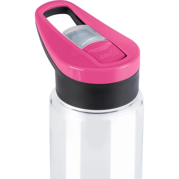 Emsa Trinkflasche Drink2Go Tritan Triangle N30310, 0,7 L, Kunststoff, Transparent / Pink 6