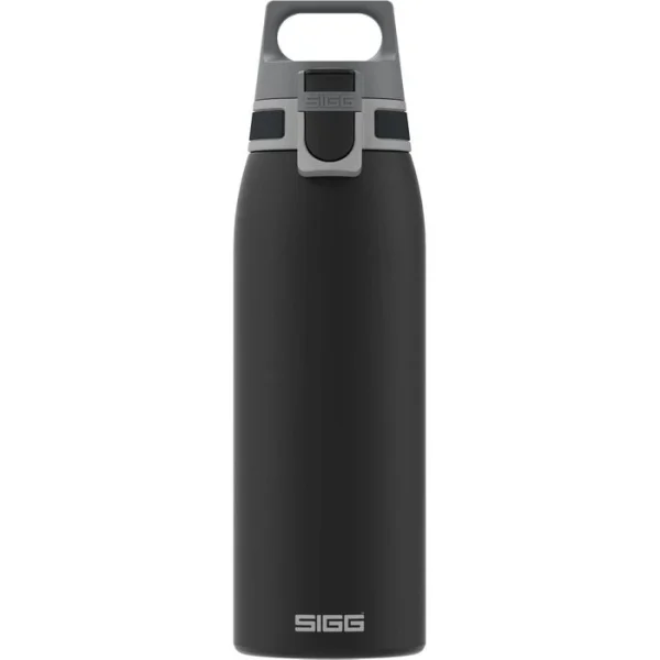 SIGG Trinkflasche Shield ONE Black, 1 L, Edelstahl, Schwarz 1