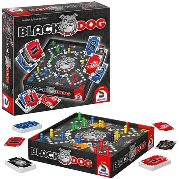Schmidt Spiele Schmidt-Spiele Brettspiel 49323 Black DOG, Ab 8 Jahre, 2-4 Spieler 6