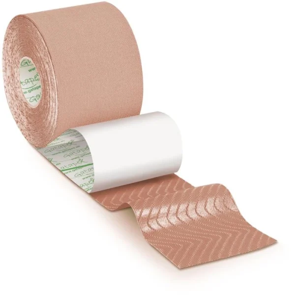 Gatapex Kinesio-Tape Hautfarben, 5,5m X 5cm, Wasserfest, Elastisch 3