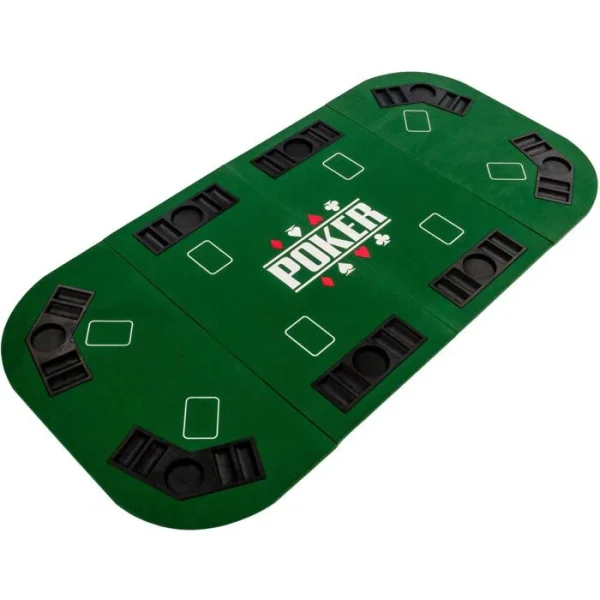 Maxstore Pokermatte 20030130, 160 X 80 Cm, Rechteckig, 8 Spieler, Grün 1