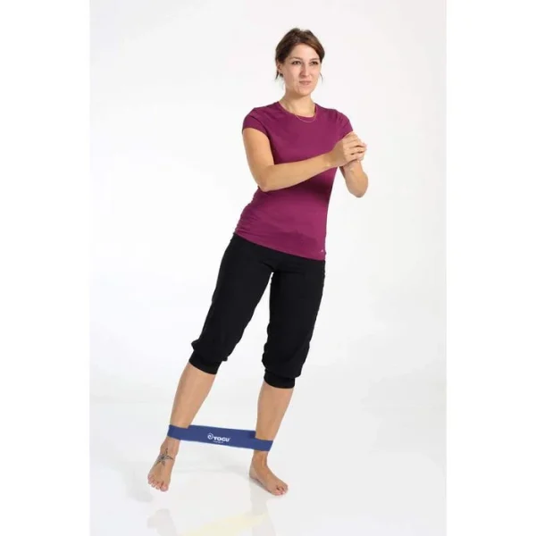 Togu Fitnessband Theragym Übungsband, 28cm, Starker Widerstand, Blau, Loop 3