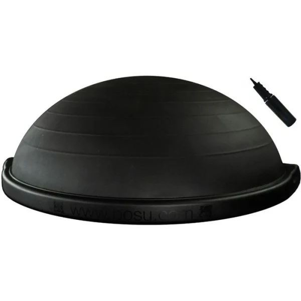 Bosu Balance-Ball Balance Trainer Pro Black Ø 65cm, Beidseitig Nutzbar, Mit Luftpumpe, Schwarz 1