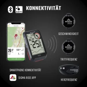 Sigma Fahrradcomputer ROX 4.0 GPS Sensor Set 01064, Kabellos, Schwarz, Mit GPS, Wasserdicht 19