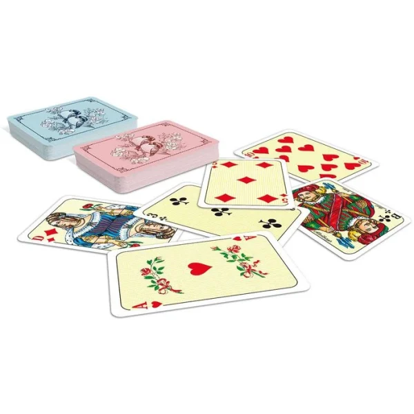ASS Spielkarten Altenburger 22570097 Mini-Patience, 2×55 Mini-Karten, Papier, Franz. Bild, Romme 4