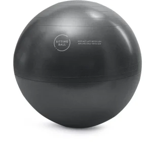 Sitting-Ball Sitzball ALFA 65cm, Veloursoptik, Büro, Ergonomisch, Anthrazit 9
