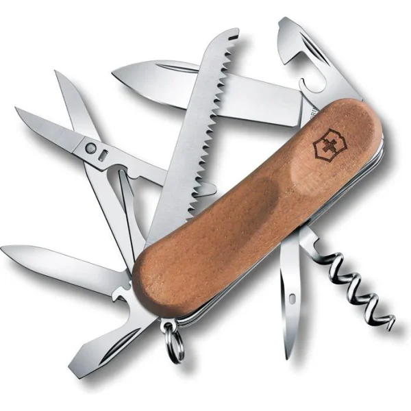 Victorinox Taschenmesser Evolution Wood 17, 2.3911.63, Holzgriff, Nussbaum, 13 Funktionen 1