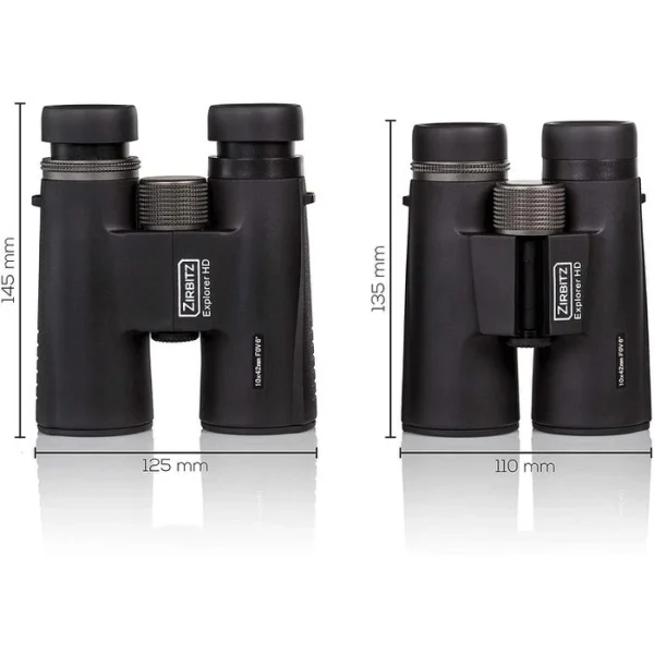 ZIRBITZ Fernglas Explorer HD-1042 10x42mm, 10-fache Vergrößerung, Wasserdicht 5