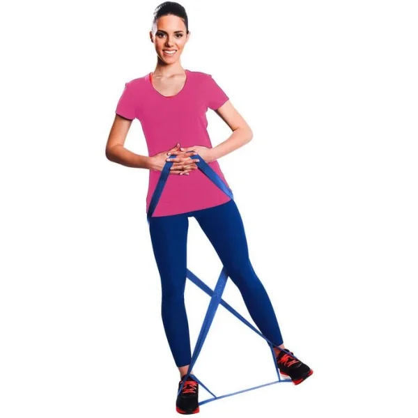 THERABAND Fitnessband Übungsband CLX 2m, Extra Starker Widerstand, Blau 6
