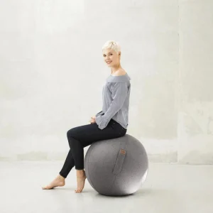 Sitting-Ball Sitzball FELT, Filzoptik, Grau 12