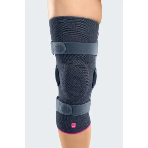Medi Kniebandage Genumedi Pro Knieorthese Extraw., Silber, Mit Silikonring & Haftband, Größe V 6