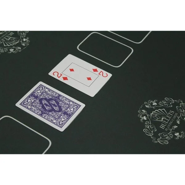 Bullets Pokermatte BG-MA-0001, Ø 100 Cm, Rund, 8 Spieler, Grün 4