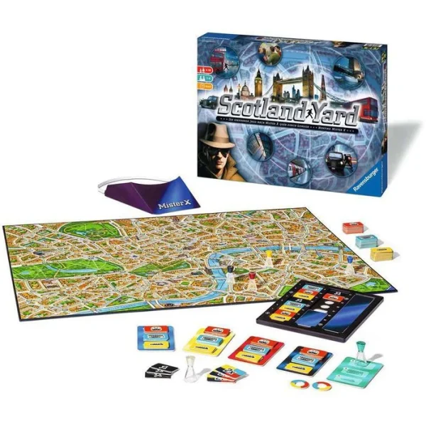 Ravensburger Brettspiel 26601 Scotland Yard, Ab 8 Jahre, 2-6 Spieler 4