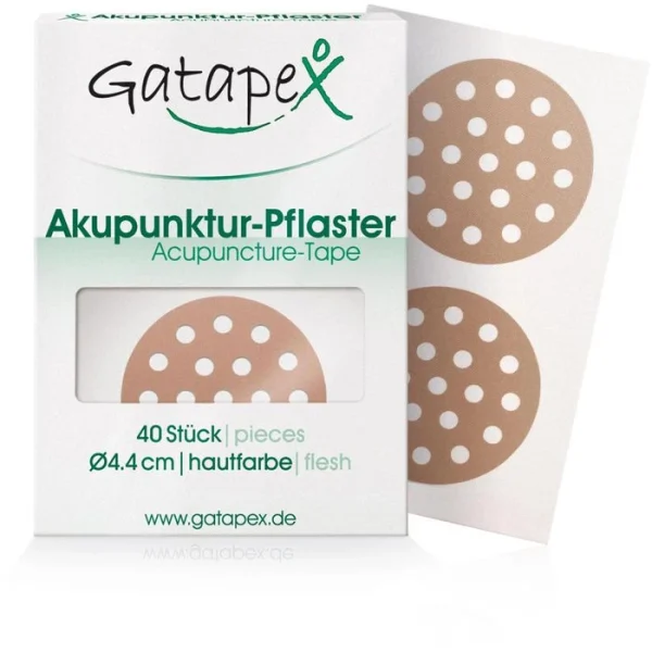 Gatapex Gittertape Akupunktur-Pflaster, Rund, Ø 4,4cm, Größe L, 40 Strips 1