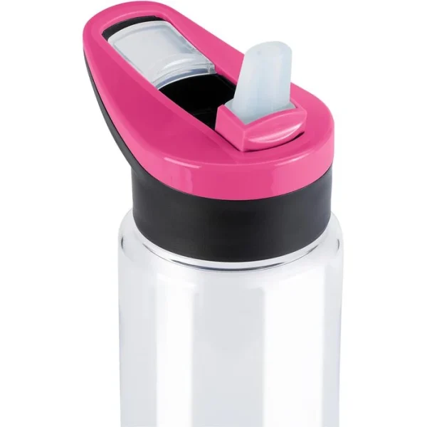 Emsa Trinkflasche Drink2Go Tritan Triangle N30310, 0,7 L, Kunststoff, Transparent / Pink 3