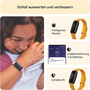 Fitbit Fitness-Tracker Inspire 3 Morgensonne, Puls-, SpO2-Messung, AMOLED, Wasserdicht 18