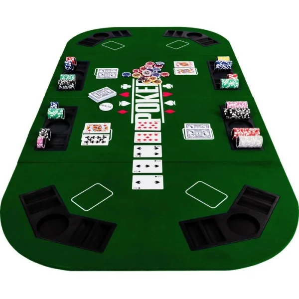Maxstore Pokermatte 20030130, 160 X 80 Cm, Rechteckig, 8 Spieler, Grün 4