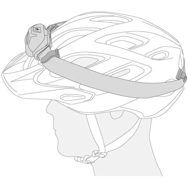 Petzl Helmhalterung Uni Adapt, Für Petzl Stirnlampen, Selbstklebend, 4 Stück 4
