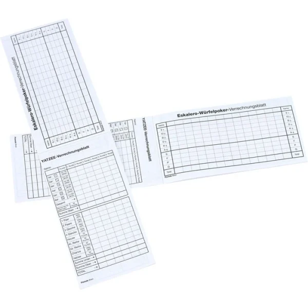 Piatnik Würfelspiel 2965 Eskalero-Yatzee Block, Ab 8 Jahre, 2-8 Spieler, 80 Blatt, 8 X 16cm 3