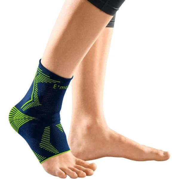 Medi Fußbandage Levamed E+motion, Sprunggelenk, Rechts & Links, Blau/grün, Größe V 3