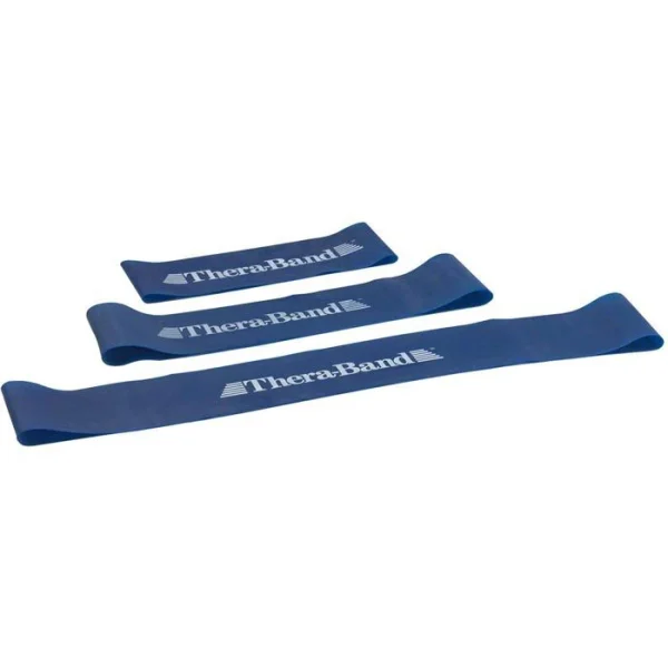 THERABAND Fitnessband Übungsband, 30,5cm, Extra Starker Widerstand, Blau, Loop 5