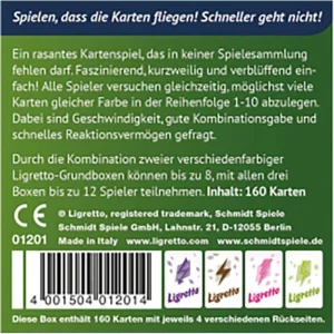 Schmidt Spiele Schmidt-Spiele Kartenspiel 01201 Ligretto Grün, Ab 8 Jahre, 2-4 Spieler 10