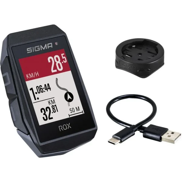 Sigma Fahrradcomputer ROX 11.1 Evo GPS 01030, Kabellos, Schwarz, Mit GPS, Wasserdicht 1