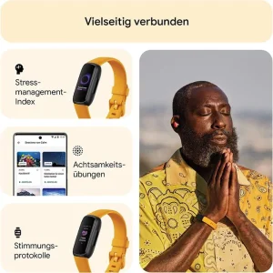 Fitbit Fitness-Tracker Inspire 3 Morgensonne, Puls-, SpO2-Messung, AMOLED, Wasserdicht 16