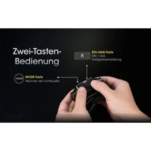 Nitecore Stirnlampe NU43 LED, 1.400 Lumen, USB, Akku, Rotlicht 22