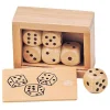 Goki Würfel HS239, Würfelkasten Mit Holzwürfeln, Augenwürfel, 16mm Kantenlänge, 6 Stück 5