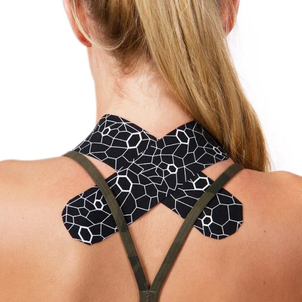 THERABAND Kinesio-Tape XactStretch Precut, 25,4 X 5 Cm, Wasserfest, Elastisch, Schwarz/weiß 3