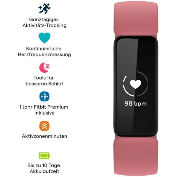Fitbit Fitness-Tracker Inspire 2 Wüstenrot, Pulsmessung, OLED, Wasserdicht 3