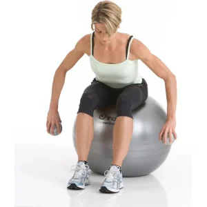 Togu Gymnastikball Powerball Premium ABS, 75cm, Belastbar Bis 1.000kg, Silber 12