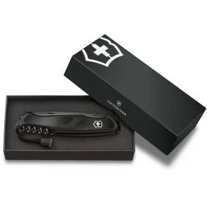 Victorinox Taschenmesser Ranger Grip 55 Onyx Black, 0.9563.C31P, Schwarz, 12 Funktionen 12