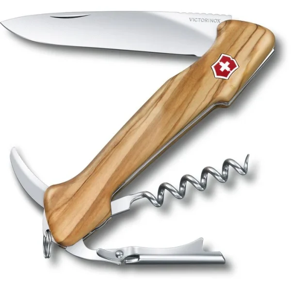 Victorinox Taschenmesser Wine Master 0.9701.64, Holzgriff, Olivenholz, 6 Funktionen 1