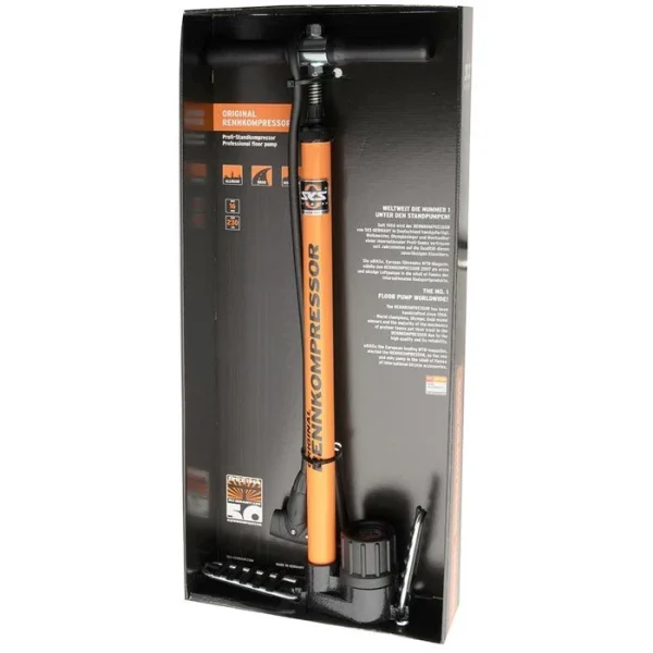 SKS Luftpumpe Rennkompressor, 10063, Standpumpe Mit Manometer, Multivalve 3