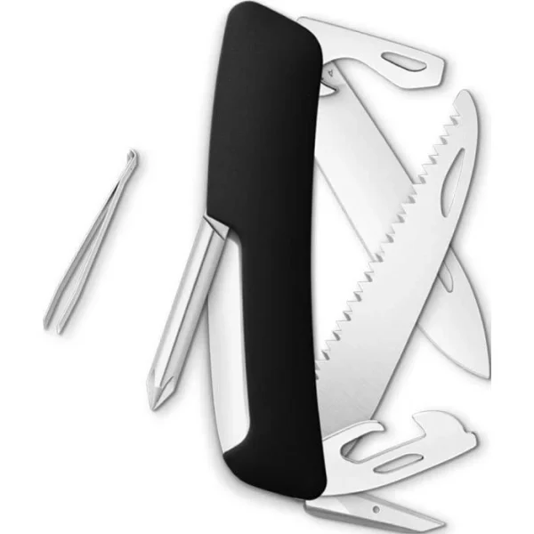 SWIZA Taschenmesser D06, Schwarz, 12 Funktionen 6