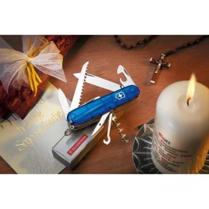 Victorinox Taschenmesser Huntsman 1.3713.T2, Blau Transparent, 15 Funktionen 6