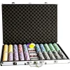 Nexos Pokerkoffer FP32516, 1000 Chips, Aluminium-Koffer, 3 Decks, Dealer Button, Würfel 17
