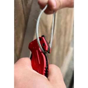 Ks Tools KS-Tools Klappmesser 907.2220, Klingenlänge 8,5cm, Aluminium, Rot / Schwarz 24