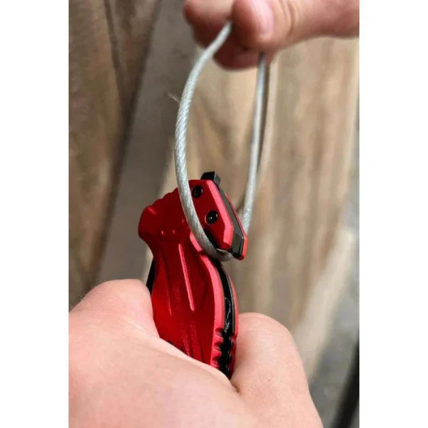 Ks Tools KS-Tools Klappmesser 907.2220, Klingenlänge 8,5cm, Aluminium, Rot / Schwarz 9