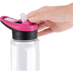 Emsa Trinkflasche Drink2Go Tritan Triangle N30310, 0,7 L, Kunststoff, Transparent / Pink 22