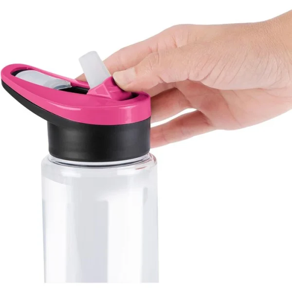 Emsa Trinkflasche Drink2Go Tritan Triangle N30310, 0,7 L, Kunststoff, Transparent / Pink 8