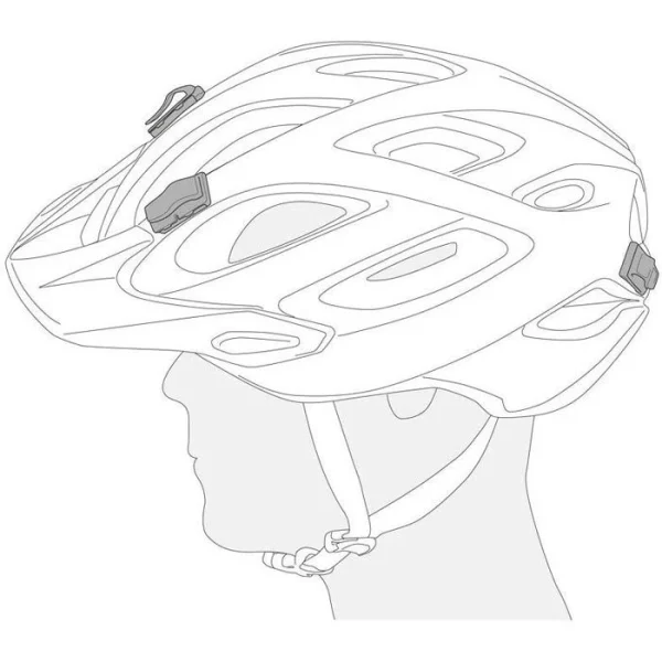 Petzl Helmhalterung Uni Adapt, Für Petzl Stirnlampen, Selbstklebend, 4 Stück 3